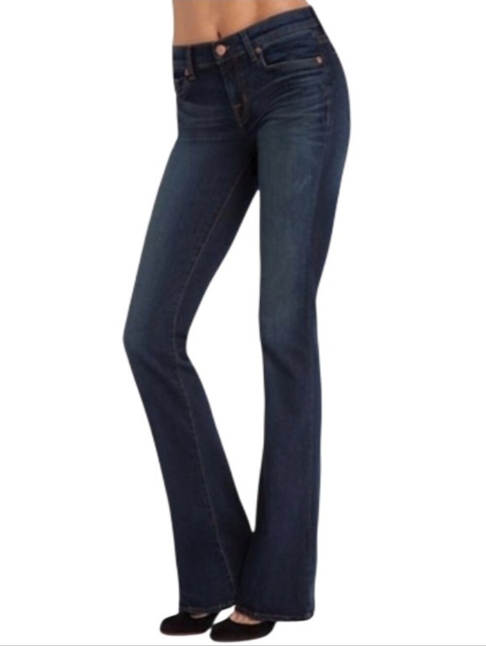J Brand Mid-Rise Flare Denim Jeans